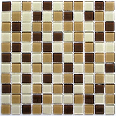Мозаика Bonaparte Latte mix (стекло) 25*25 300*300