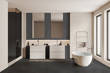 Керамогранит Global Tile GT1206014965MR Nylo Черный линии 60x120
