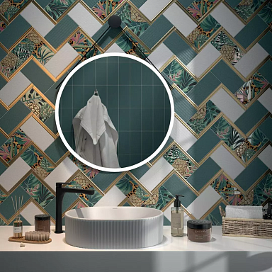 Плитка Kerama Marazzi 19074 Пальмейра белый матовый 9,9х20