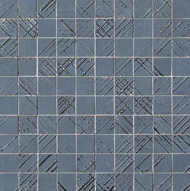 Мозаика FAP Ceramiche fOY0 Bloom Metal Blue Silver Mosaico 30,5x30,5