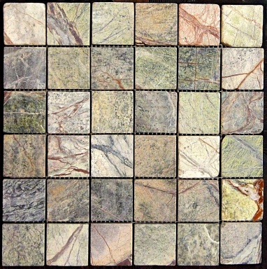 Мозаика Art&Natura Ceramic Marble Mosaic Rain Forest Green 15*15 305*305