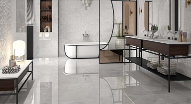 Плитка Kerlife (Navarti) Rev. Essence-aga white rect. 32x90