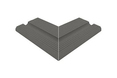 Бордюр Serapool UHA10CE Внешний угол поручня Universal Anthracite 12x24,5