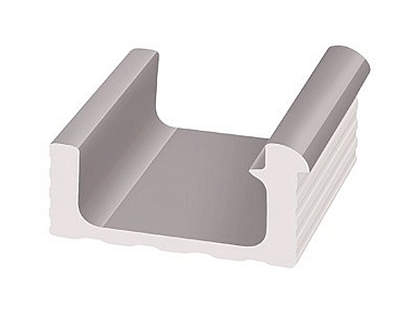 Декоративная вставка Serapool KP209.1 Переливной лоток керамический Grey 29x24,5