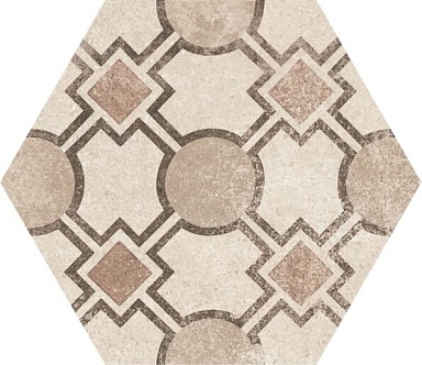 Декор Equipe 22098 Hexatile Cement Garden Sand 17,5x20 (17 видов паттерна)