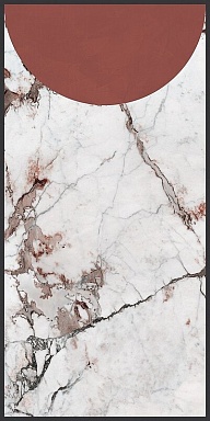 Декор Cedit 764127 Policroma Volta Breccia-Mattone Mat Ret 6mm 120x240