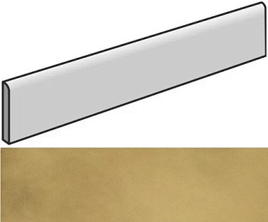 Плинтус Italon 610130005316 Continuum Brass Gold Battiscopa 7.2x80