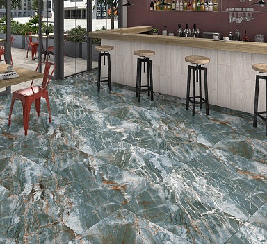 Керамогранит Modern Tile Fine Teal Carving 60x120