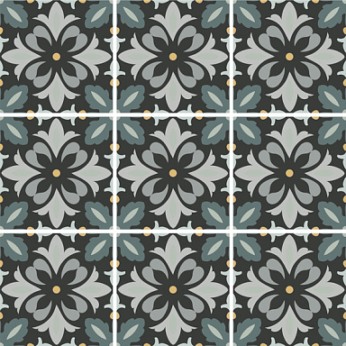 Керамогранит Ape A038627 Daisy NIGHT 15x15