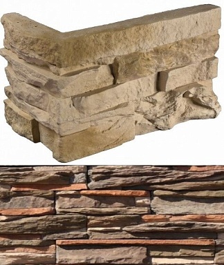 Искусственный камень White Hills 132-95 Уорд Хилл угол 10x29,5x10 (9x24x10)