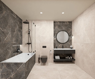 Керамогранит Global Tile GT1206023109MGR Salsa Темно-серый 60x120