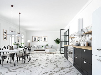Керамогранит Global Tile GT606013103MR Everest Белый 60x60