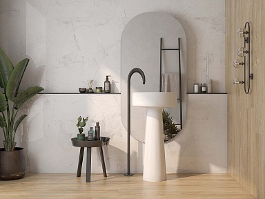 Керамогранит Ibero Mystic Invisible White Vecchio 75x75
