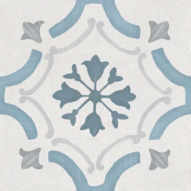Керамогранит Harmony 3386036158 Sirocco Blue Ornate 9mm R10 22.3x22.3