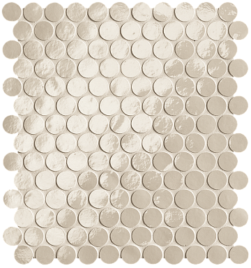 Мозаика FAP Ceramiche fROF Glim Avorio Round Mosaico Brillante 29,5x32,5