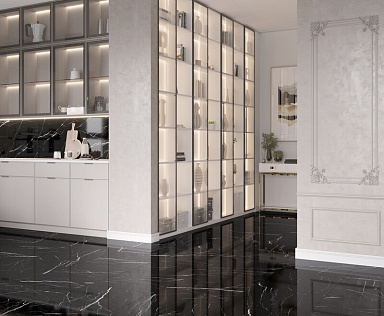 Керамогранит Laparet Flash Black чёрный 60x120