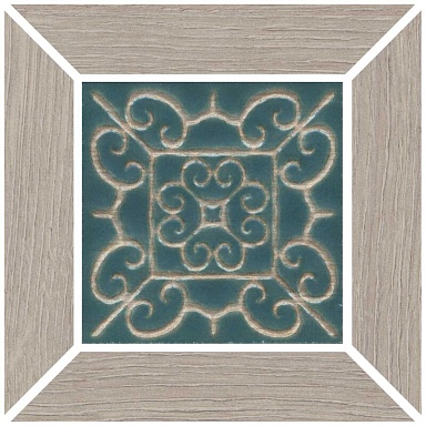 Kerama Marazzi ID152 Вставка Тровазо наборный серый матовый 13x13x0,9