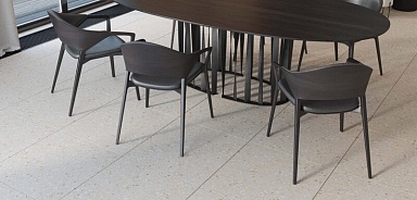 Керамогранит Estima AG23 Aglomerat Dark Grey Неполированный Рект. 60x120x9