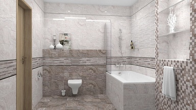 Керамогранит Laparet Marmo коричневый 40х40x0,7