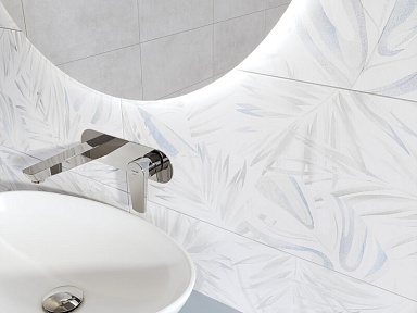 Плитка Cersanit C-FRL302D Fresco рельеф цветы светло-бежевый 29,7x60
