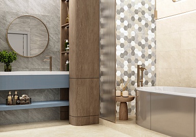 Плитка Alma Ceramica TWA3060SAV47 Savoy рельефная 300x600x7.5