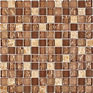 Pixmosaic PIX722 Мозаика из мрамора и стекла 23x23 300х300x8