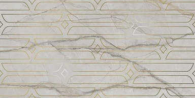 Kerama Marazzi KMD3STA029BR Декор Ифран серый светлый глянцевый обрезной 60x119,5x0,9