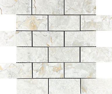 Декор Velsaa Mosaic Lumix White Brick Bone 346x297