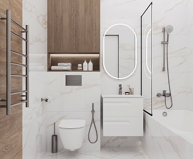 Керамогранит Ceradim Calacatta Regal Gold Белый Полированный 60х60