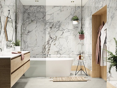 Керамогранит Ape Calacatta Silver Pol. Rect 60x120
