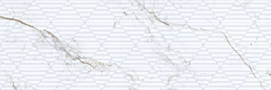 Плитка Porcelanite Dos 9547 Iguazu White Relieve 30x90