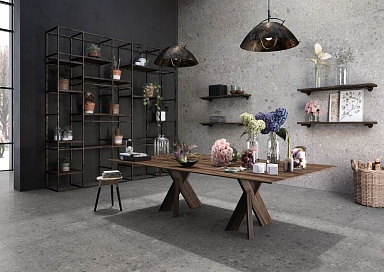 Керамогранит Rak Ceramics Ceppo Di Gre Stone Mid Grey Matte Structure 60x120