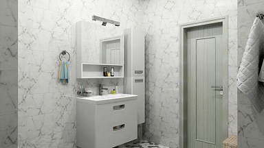 Плитка LB-Ceramics 1045-0115 Каррарский мрамор 25х45