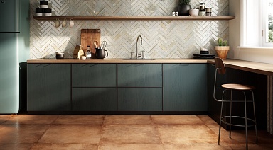 Керамогранит Rondine Group J89745 Manhattan Blu Rett. 80x80