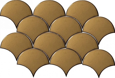 Плитка Equipe 23842 Scale Fan Metallic 10,6х12