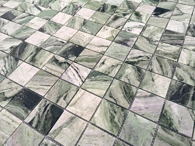 Мозаика Caramelle Mosaic Onice Verde oliva POL 48x48x7 305x305