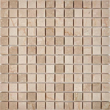 Мозаика Pixmosaic PIX232 Cream marfil из мрамора полированная 23x23 305х305x6