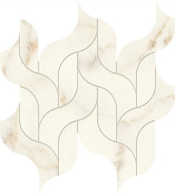 Мозаика Atlas Concorde Italy AF8R Marvel Calacatta Apuano Mosaico Waterfall Lappato 30,5x27,7