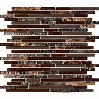 Pixmosaic PIX730 Мозаика из мрамора и стекла 10x48/98/148 286х300x8