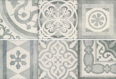 Декор Porcelanite Dos Ros. 9512 COMPOSICION RETRO II GRIS 30x90