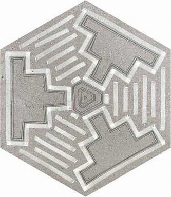 Декор VIVES Hexagono Igneus Cemento Mix 23x26,6