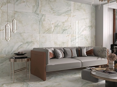 Керамогранит Eurotile Lithos Bianco Glossy 60x120