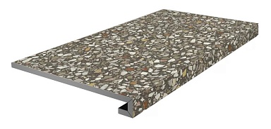 Kerama Marazzi KM6060G0051RGCF Ступень фронтальная клееная Бричиола коричневый матовый обрезной 33x60x0,9