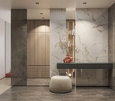 Керамогранит Kerama Marazzi KM6060G0971R Марсель чёрный матовый обрезной 60x60x0,9