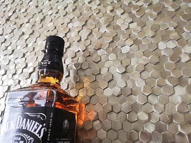 Мозаика Caramelle Mosaic Aluminium 3D Hexagon Gold 8x14x6 29.7x30.6