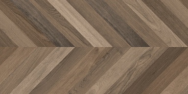 Керамогранит Laparet Wood Latina Brown Chevron M коричневый матовый карвинг 60х120