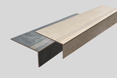 Alpas Cera Ступень фронтальная Beton Ivory 30x120