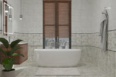 Плитка Eurotile 5 SE 0046 Selesta Grey 25x50