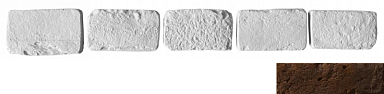 Leonardo Stone Декоративный кирпич Тычок Мадрид 443 12.5x7-8x1,7