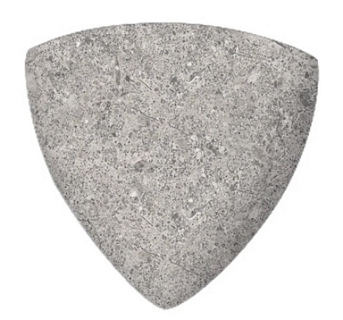 Декоративная вставка Kerastep Планка радиальная внешний угол Stone 551 Pearl R9 77х77х10